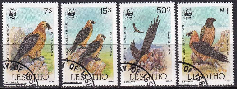 lesotho ... n° 663 à 666  obliterés ... 1986