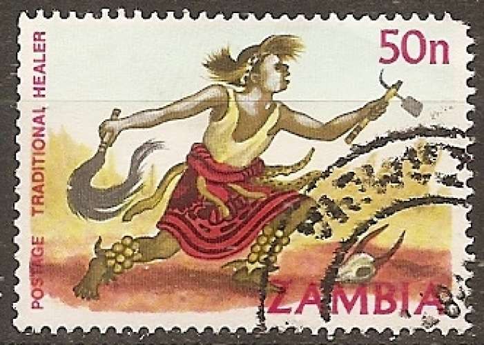 zambie ... n° 252  obliteré ... 1981 (abimé en haut a droite)