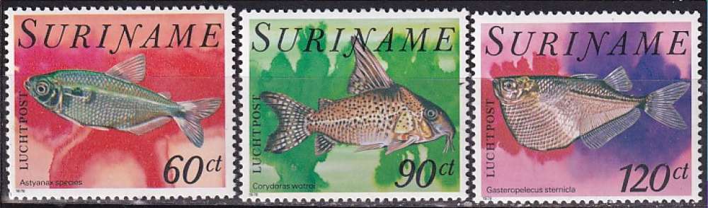 surinam ... P.A. n° 78 à 80  neufs ... 1978