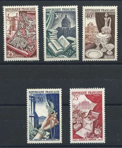 France N°970/74** (MNH) 1954 - Métiers d'Art