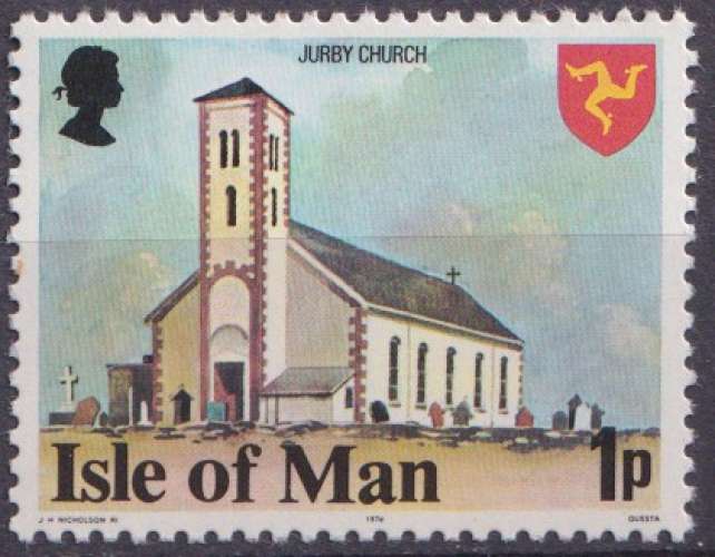 Ile de Man 1978 Y&T 99A neuf ** - Eglise Jurby 