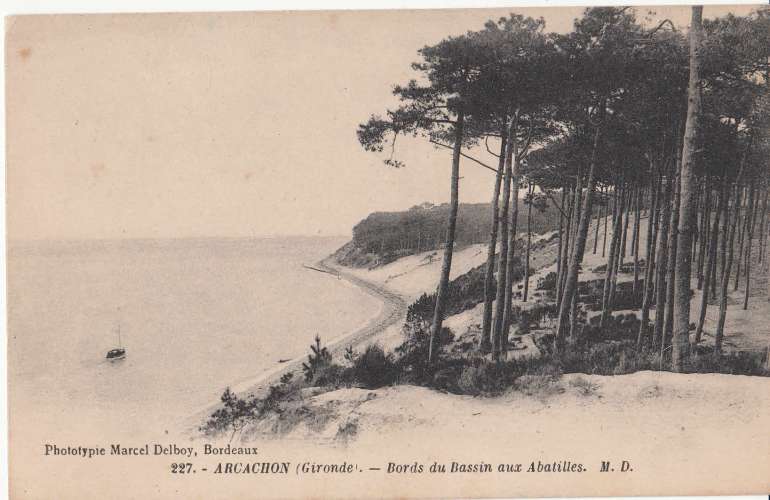 Arcachon  bord du bassin aux Abatilles  