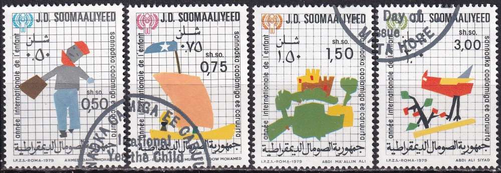 somalie ... n° 235 à 238  obliterés ... 1979