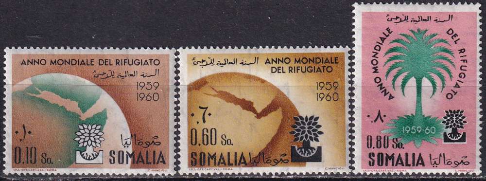 somalie italienne ... n° 277 à 279  neufs* ... 1960