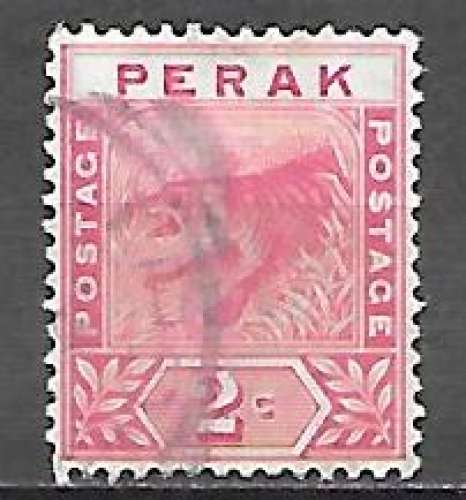 PERAK N° 14 YVERT  OBLITERE ( USED )