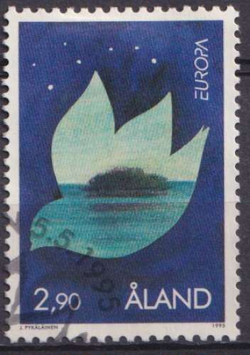 Aland 1995 Y&T 101 oblitéré trace de charnière - Europa 