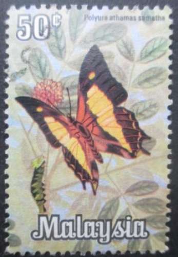 MALAYSIA N°70 Papillon oblitéré