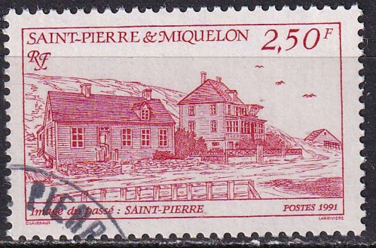 saint-pierre et miquelon ... n° 544  obliteré ... 1991