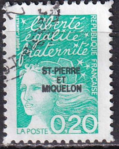 saint-pierre et miquelon ... n° 657  obliteré ... 1997