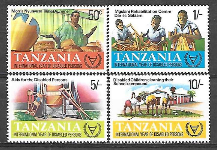 Tanzanie N° 187/90 Yvert NEUF * ( MLH )