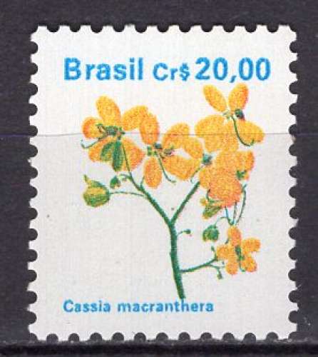 BRESIL 1990 FLEURS LE CASSIA  NEUF**