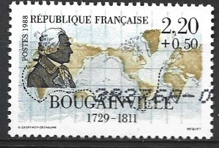 FRANCE 1988 - Y & T : 2521 (o) - Navigateur : Bougainville