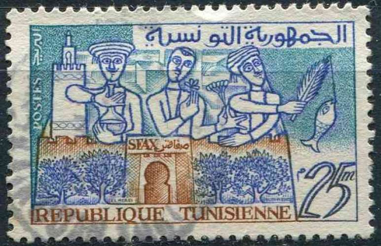 TUNISIE 1959 OBLITERE N° 484