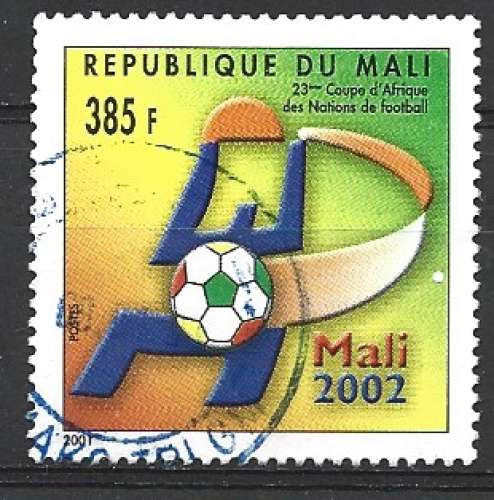 MALI 2002 - y & t : 1845 - Football : Coupe d'AFrique