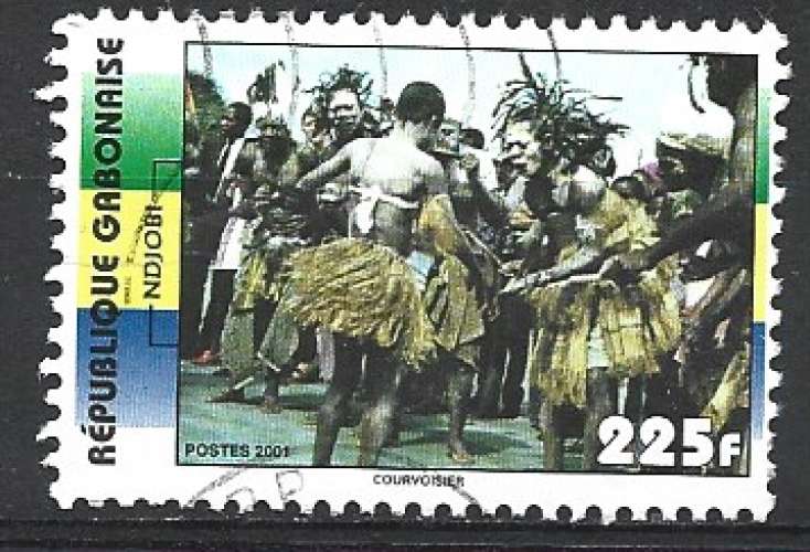 GABON 2001- Y & T : 1145 - Danses traditionnelles