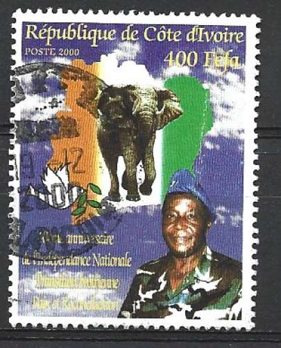 CÔTE D'IVOIRE 2000 - 40ème  ANNIVERSAIRE DE L'INDÉPENDANCE -