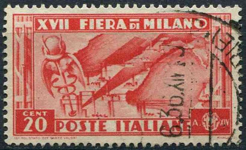 ITALIE 1936 OBLITERE N° 374