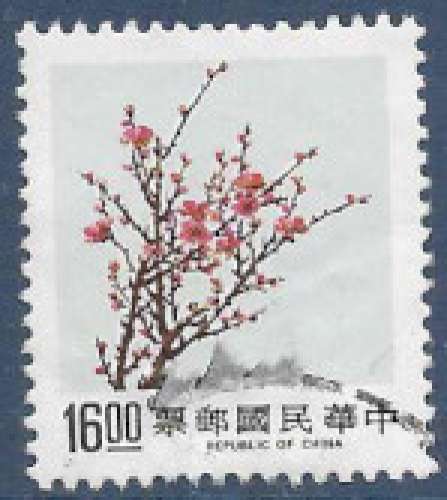 TAIWAN 1988 : Yt 1730 Oblitéré/Used # Fleurs de prunier