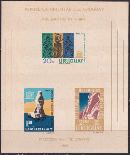 uruguay ... bloc n° 11  neuf** ... 1964