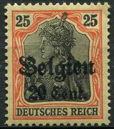 BELGIQUE occupation allemande 1916 NEUF** MNH N° 17