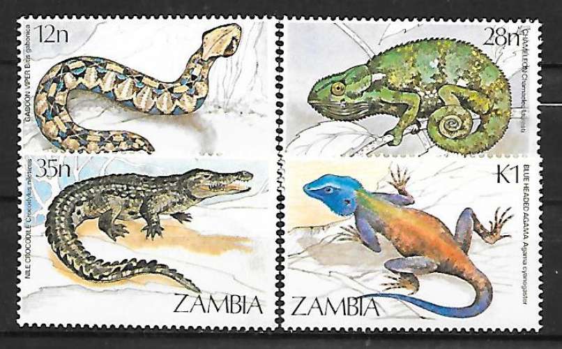  Zambie N° 306/09  Yvert NEUF ** ( MNH )