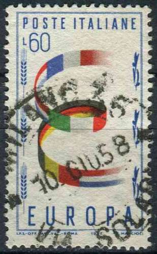 ITALIE 1957 OBLITERE N° 745 europa