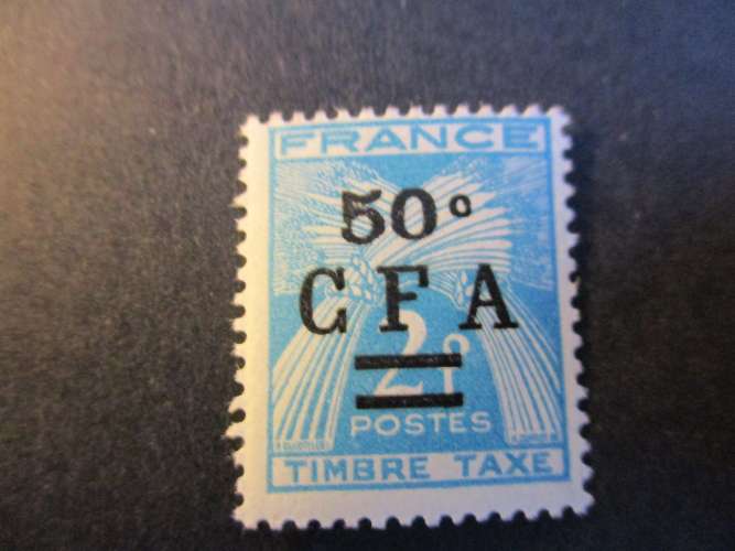 Réunion y & t ( cfa ) taxe 37 * 1949