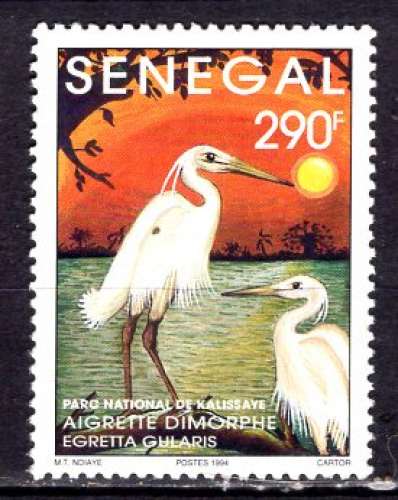 SENEGAL 1994 OISEAUX ECHASSIER L'AIGRETTE NEUF**