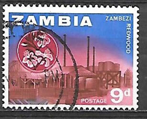  Zambie  N° 10 YVERT OBLITERE ( USED )