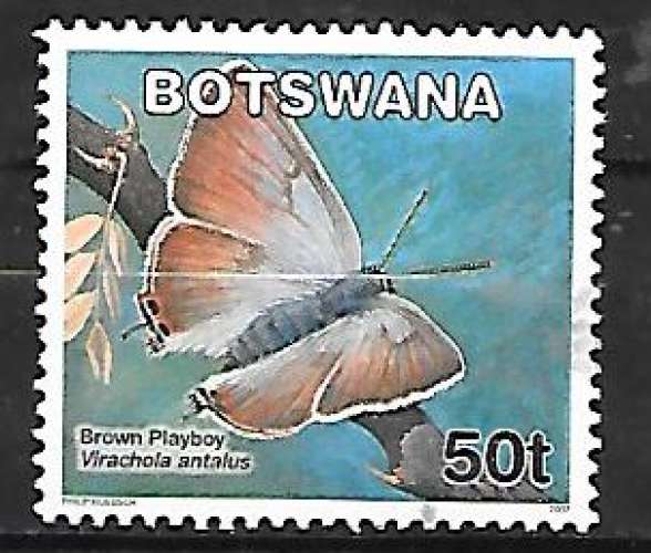 Botswana 2007 papillon OBLITERE ( USED )