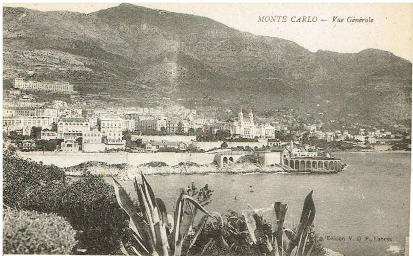 MONACO - CPA  MONTE-CARLO - VUE GÉNÉRALE.