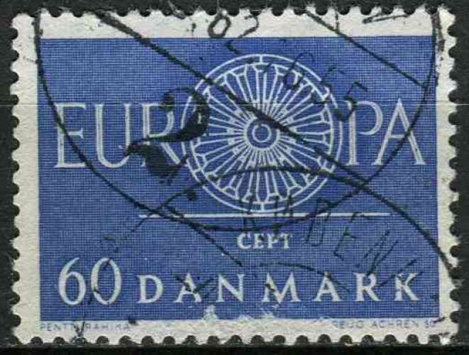 DANEMARK 1960 OBLITERE N° 394 europa