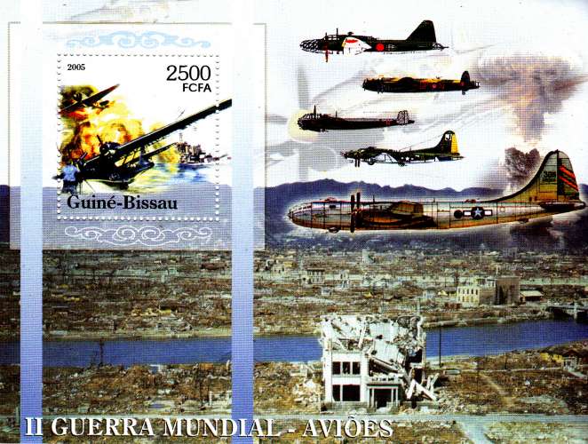 Guinée Bissau 2027 / 31 + Bf  281 Avions de la Seconde Guerre Mondiale