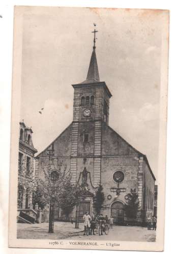  cpsm 57 Volmerange l'Eglise ( beau cachet poste Rurale F6 )