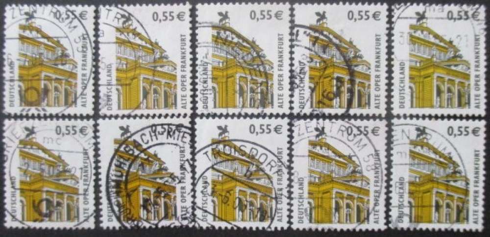 ALLEMAGNE RFA N°2128 X 10 oblitéré cote 5€