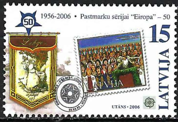 Lettonie - 2006 - Y & T n° 629 - 50 ans Europa - MNH