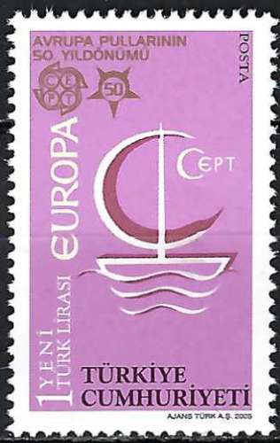 Turquie - 2005 - Y & T n° 3215 - 50 ans Europa - MNH