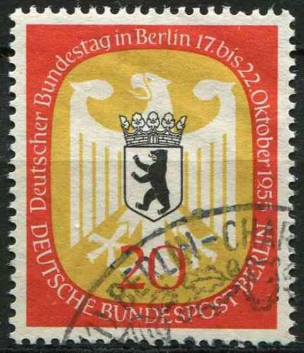 ALLEMAGNE BERLIN 1955 OBLITERE N° 115