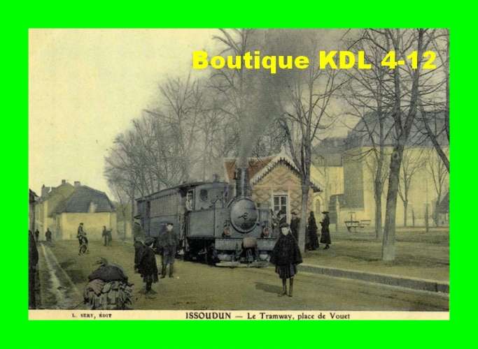 AL REP 48 - Train - Loco Pinguely 030 T n° 6 place de Vouet - ISSOUDUN - Indre 36 - Reproduction