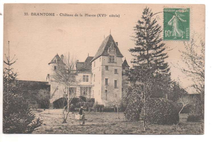 cpa 24 Brantôme Château de la Hierce