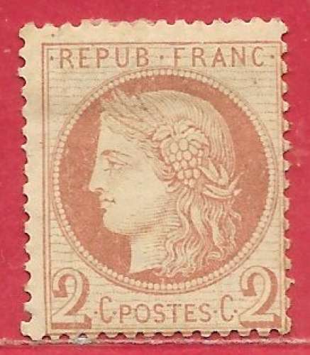 France n°51 Cérès 2c rouge-brun 1872 *