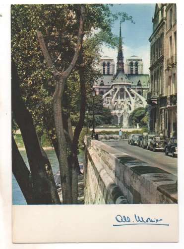 cpm Albert Monier Le Quai d'Orléans : Notre Dame