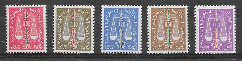 Algérie taxe n°59 à/to 63 1963 **