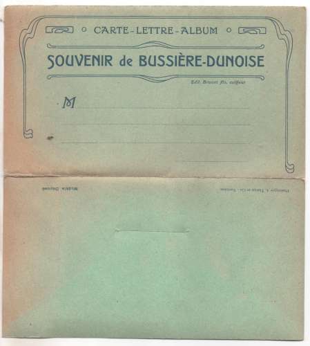 carte-lettre 23 Souvenir de Bussière-Dunoise ( dépliant 10 vues )