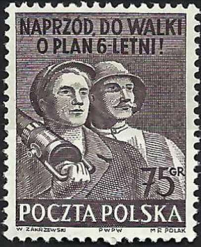 Pologne - 1951 - Y & T n° 585A - MH