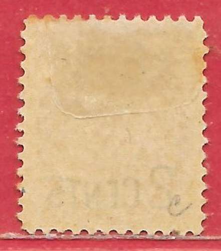 Canada n°77 2c sur 3c carmin 1899 *