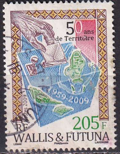 wallis et futuna ... n° 726  obliteré ... 2000