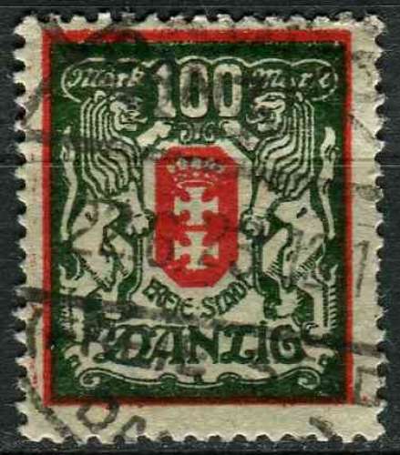 DANTZIG 1921 OBLITERE N° 105