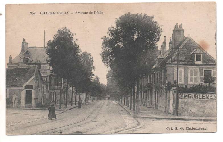 cpa 36 Châteauroux Avenue de Déole