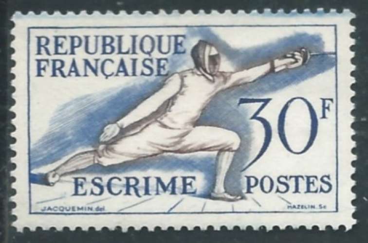 France - Y&T 0962 (**) - Escrime -